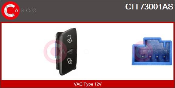Casco CIT73001AS - Выключатель, фиксатор двери xparts.lv