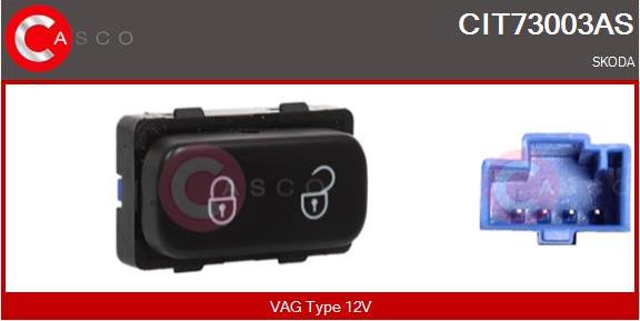 Casco CIT73003AS - Выключатель, фиксатор двери xparts.lv