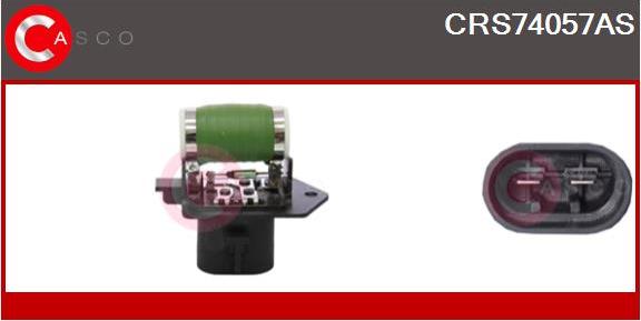 Casco CRS74057AS - Pre-resistor, electro motor radiator fan xparts.lv