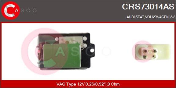 Casco CRS73014AS - Rezistors, Salona ventilators xparts.lv