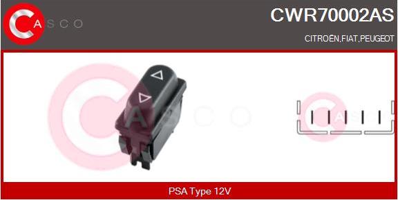 Casco CWR70002AS - Switch, window regulator xparts.lv