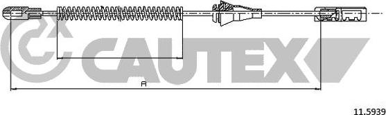 Cautex 762025 - Cable, parking brake xparts.lv
