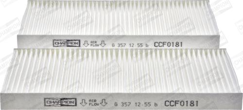 Champion CCF0181 - Filter, interior air xparts.lv