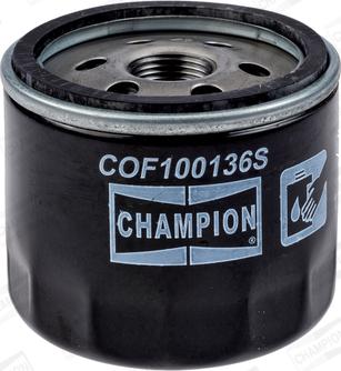 Champion COF100136S - Eļļas filtrs xparts.lv