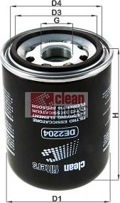 Clean Filters DE2204 - Oro džiovintuvo kasetė, suspausto oro sistema xparts.lv