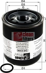Clean Filters DE2206 - Gaisa sausinātāja patrona, Gaisa kompresors xparts.lv