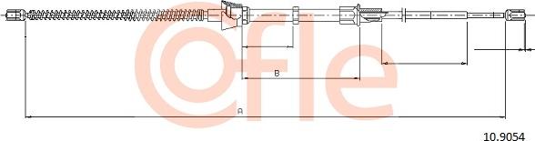 Cofle 10.9054 - Trose, Stāvbremžu sistēma xparts.lv