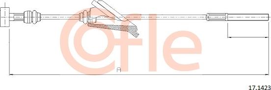 Cofle 17.1423 - Trose, Stāvbremžu sistēma xparts.lv