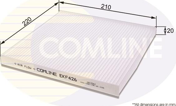 Comline EKF426 - Фильтр воздуха в салоне xparts.lv
