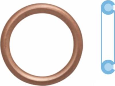 Corteco 402116H - Уплотнительное кольцо, резьбовая пробка маслосливного отверстия xparts.lv
