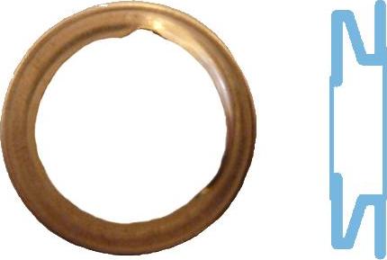 Corteco 005593S - Seal Ring, oil drain plug xparts.lv