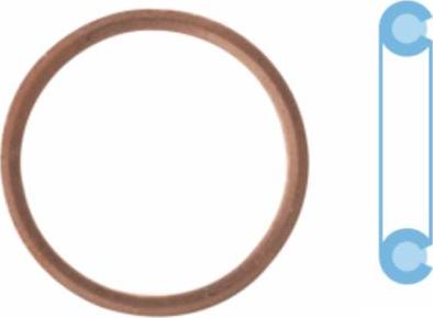 Corteco 005506S - Seal Ring, oil drain plug xparts.lv