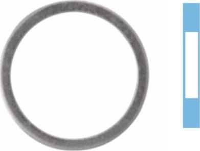 Corteco 005501H - Уплотнительное кольцо, резьбовая пробка маслосливного отверстия xparts.lv