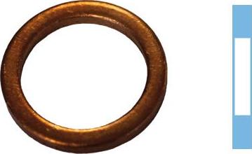 Corteco 005783H - Уплотнительное кольцо, резьбовая пробка маслосливного отверстия xparts.lv