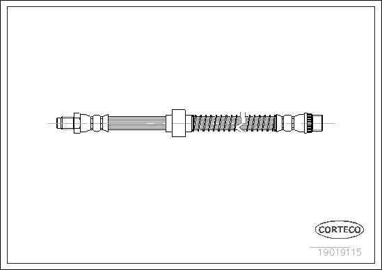 Corteco 19019115 - Тормозной шланг xparts.lv