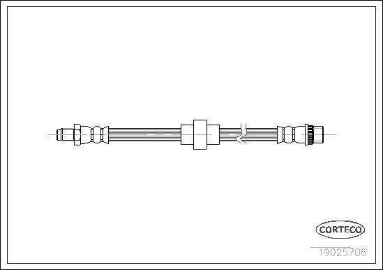 Corteco 19025706 - Тормозной шланг xparts.lv