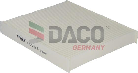 DACO Germany DFC0200 - Фильтр воздуха в салоне xparts.lv