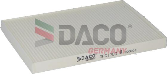 DACO Germany DFC1700 - Фильтр воздуха в салоне xparts.lv