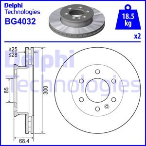 Delphi BG4032 - Bremžu diski xparts.lv