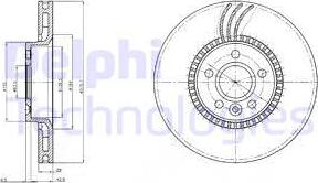 Delphi BG4123 - Brake Disc xparts.lv