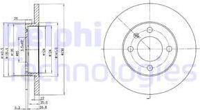 Delphi BG2116 - Bremžu diski xparts.lv