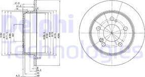 Delphi BG2291 - Bremžu diski xparts.lv
