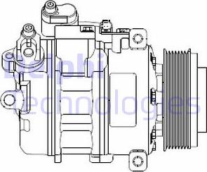 Delphi CS20479 - Kompresors, Gaisa kond. sistēma xparts.lv
