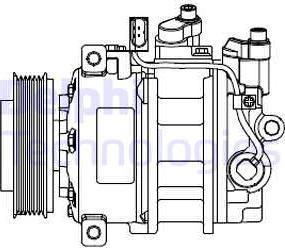 Delphi CS20546 - Kompresors, Gaisa kond. sistēma xparts.lv