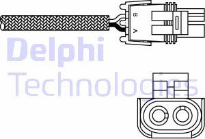 Delphi ES10989-12B1 - Лямбда-зонд, датчик кислорода xparts.lv