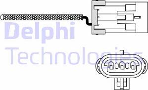 Delphi ES10988-12B1 - Лямбда-зонд, датчик кислорода xparts.lv
