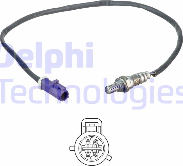 Delphi ES20508-12B1 - Lambda Sensor xparts.lv