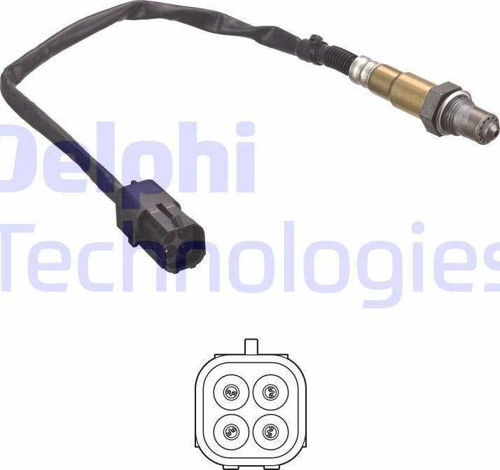 Delphi ES21075-12B1 - Lambda Sensor xparts.lv