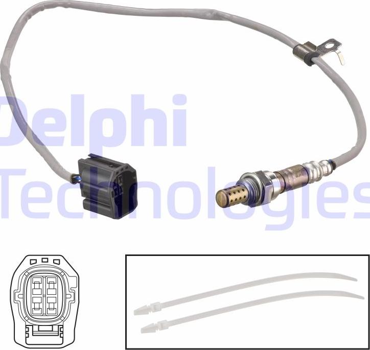 Delphi ES21260-12B1 - Лямбда-зонд, датчик кислорода xparts.lv