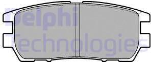 Delphi LP954 - Stabdžių trinkelių rinkinys, diskinis stabdys xparts.lv