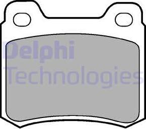 Delphi LP440 - Brake Pad Set, disc brake xparts.lv