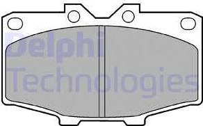 Delphi LP448 - Bremžu uzliku kompl., Disku bremzes xparts.lv