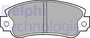 Delphi LP509 - Тормозные колодки, дисковые, комплект xparts.lv
