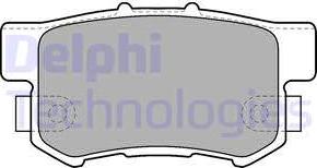 Delphi LP1507 - Тормозные колодки, дисковые, комплект xparts.lv