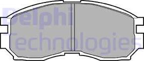 Delphi LP803 - Bremžu uzliku kompl., Disku bremzes xparts.lv