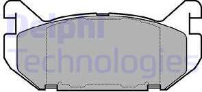 Delphi LP802 - Stabdžių trinkelių rinkinys, diskinis stabdys xparts.lv