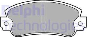 Delphi LP353 - Тормозные колодки, дисковые, комплект xparts.lv
