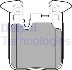 Delphi LP2660 - Brake Pad Set, disc brake xparts.lv