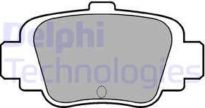 Delphi LP780 - Stabdžių trinkelių rinkinys, diskinis stabdys xparts.lv