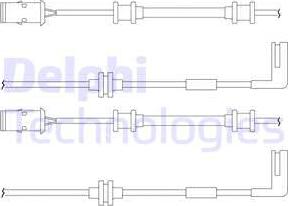 Delphi LZ0148 - Сигнализатор, износ тормозных колодок xparts.lv
