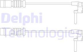 Delphi LZ0230 - Įspėjimo kontaktas, stabdžių trinkelių susidėvėjimas xparts.lv