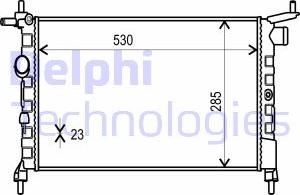 Delphi TSP0524014 - Radiators, Motora dzesēšanas sistēma xparts.lv