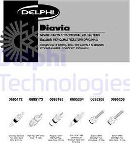 Delphi TSP0695015 - Remkomplekts, Kondicionieris xparts.lv