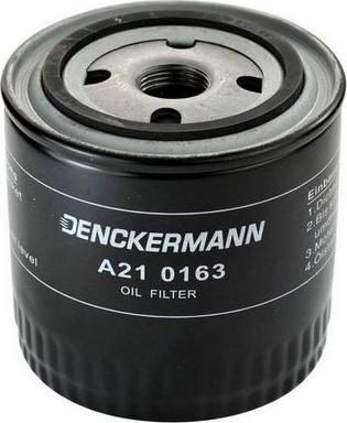 Denckermann A210163 - Eļļas filtrs xparts.lv