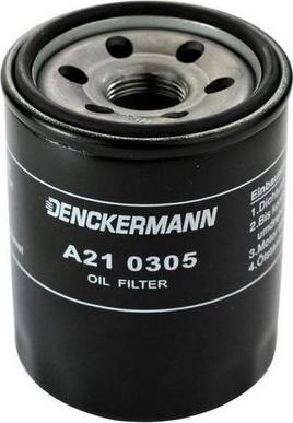Denckermann A210305 - Eļļas filtrs xparts.lv