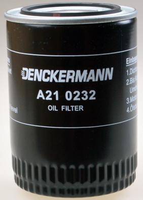 Denckermann A210232 - Eļļas filtrs xparts.lv